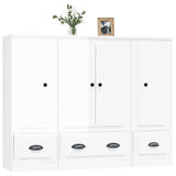 Highboards 3 Pcs Engineered Wood
