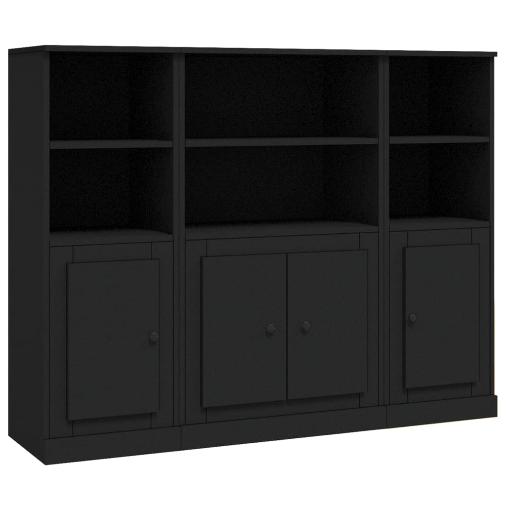 Highboards 3 Pcs Engineered Wood