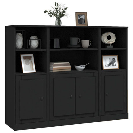 Highboards 3 Pcs Engineered Wood