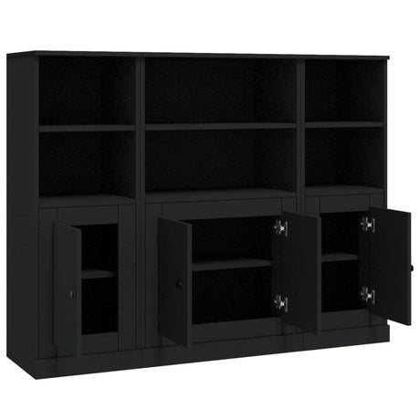Highboards 3 Pcs Engineered Wood