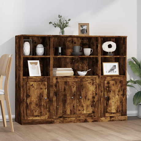 Highboards 3 Pcs Engineered Wood