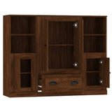 Highboards 3 Pcs Engineered Wood