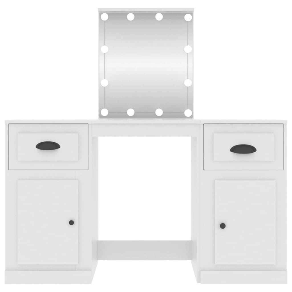 Dressing Table With Led 130X50X132.5 Cm