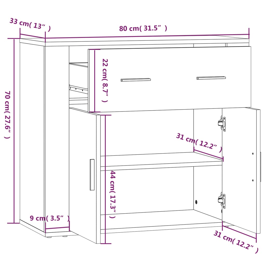 Highboard Engineered Wood