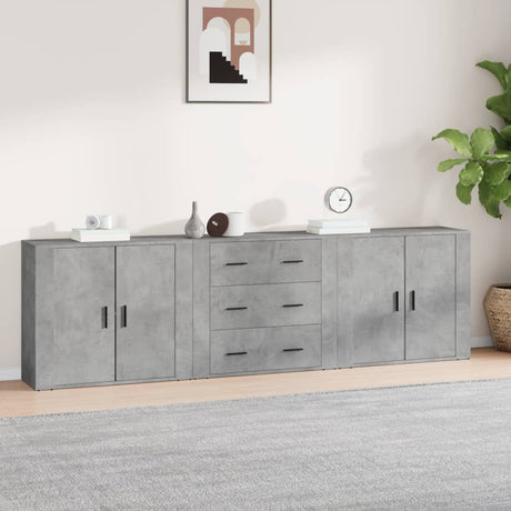 Sideboards 3 Pcs Engineered Wood