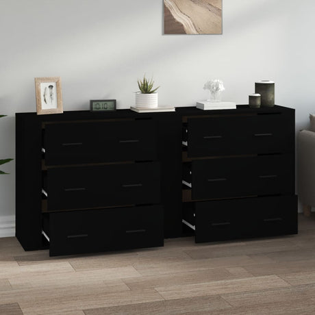 Sideboards 2 Pcs Engineered Wood