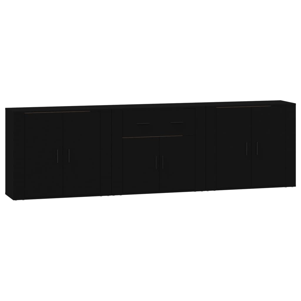 Sideboards 3 Pcs Engineered Wood