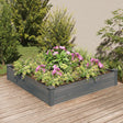 Garden Raised Bed With Liner Solid Wood Fir