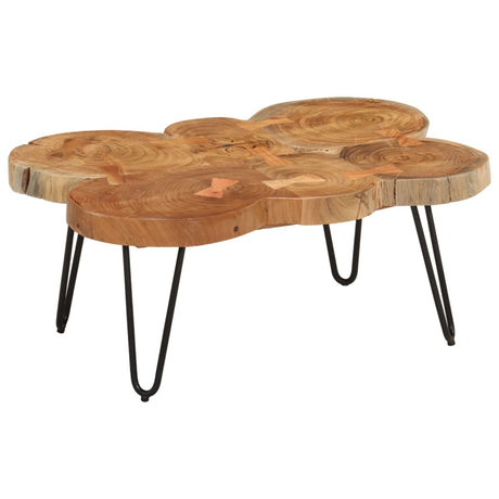 Coffee Table 36 Cm 6 Trunks Solid Wood Acacia