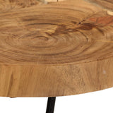 Coffee Table 36 Cm 6 Trunks Solid Wood Acacia