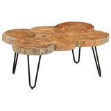 Coffee Table 36 Cm 6 Trunks Solid Wood Acacia
