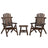 3 Piece Garden Lounge Set Solid Wood Spruce