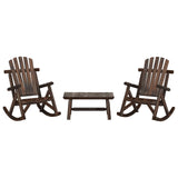 3 Piece Garden Lounge Set Solid Wood Spruce