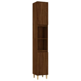 3 Piece Bathroom Cabinet Set Engineered Wood