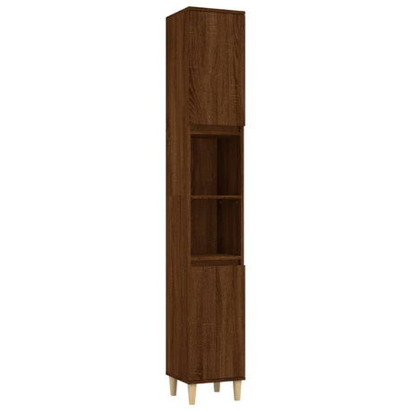 3 Piece Bathroom Cabinet Set Engineered Wood