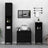 3 Piece Bathroom Cabinet Set Engineered Wood