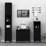 3 Piece Bathroom Cabinet Set Engineered Wood