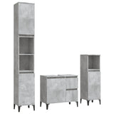 3 Piece Bathroom Cabinet Set Engineered Wood