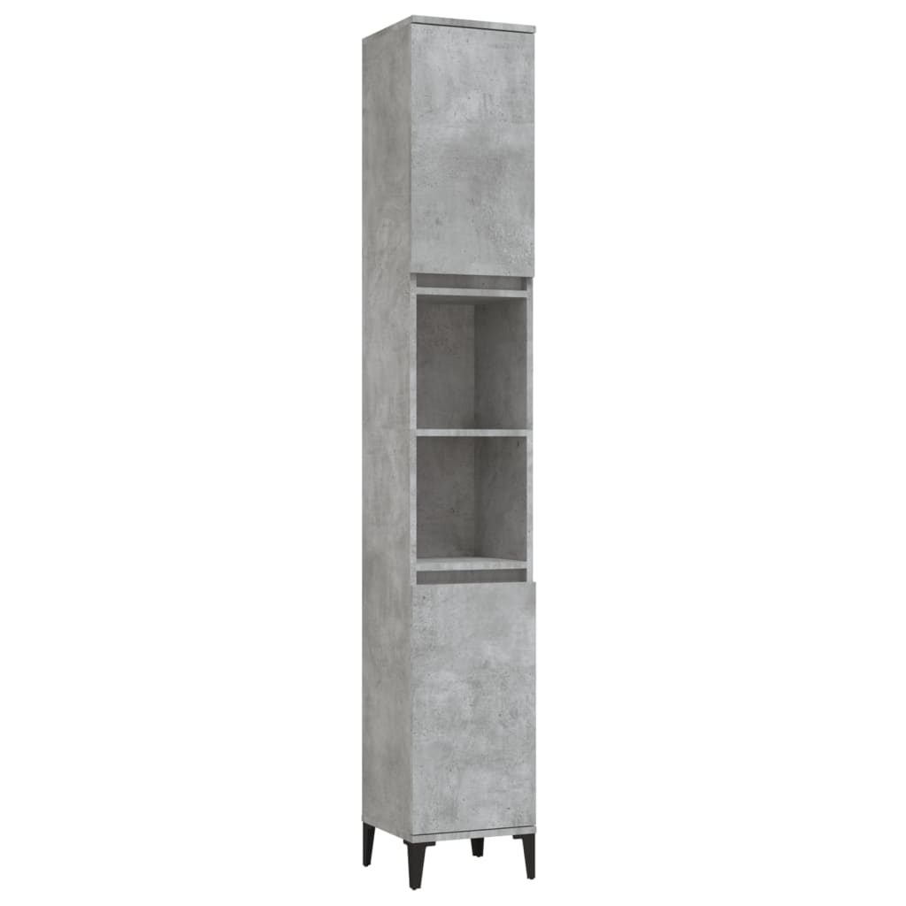 3 Piece Bathroom Cabinet Set Engineered Wood