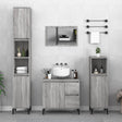 3 Piece Bathroom Cabinet Set Engineered Wood