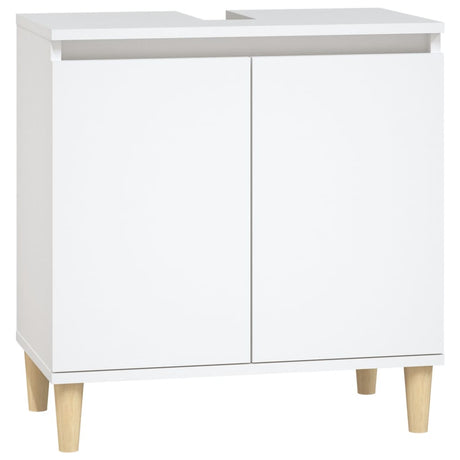 3 Piece Bathroom Furniture Set Engineered Wood
