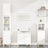 3 Piece Bathroom Furniture Set Engineered Wood