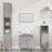 3 Piece Bathroom Furniture Set Engineered Wood