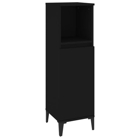 3 Piece Bathroom Furniture Set Engineered Wood