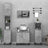 3 Piece Bathroom Furniture Set Engineered Wood