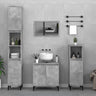3 Piece Bathroom Furniture Set Engineered Wood