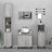 3 Piece Bathroom Furniture Set Engineered Wood