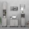 3 Piece Bathroom Furniture Set Engineered Wood