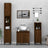 3 Piece Bathroom Furniture Set Engineered Wood