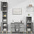 3 Piece Bathroom Furniture Set Engineered Wood