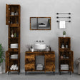 3 Piece Bathroom Furniture Set Engineered Wood