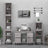 3 Piece Bathroom Furniture Set Engineered Wood