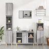 3 Piece Bathroom Furniture Set Engineered Wood