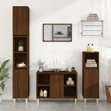3 Piece Bathroom Furniture Set Engineered Wood