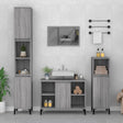 3 Piece Bathroom Furniture Set Engineered Wood
