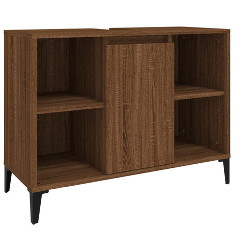 3 Piece Bathroom Furniture Set Engineered Wood