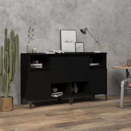 Sideboards 2 Pcs 60X35X70 Cm Engineered Wood