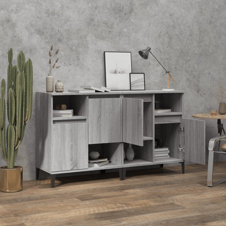 Sideboards 2 Pcs 60X35X70 Cm Engineered Wood