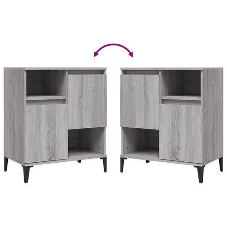 Sideboards 2 Pcs 60X35X70 Cm Engineered Wood