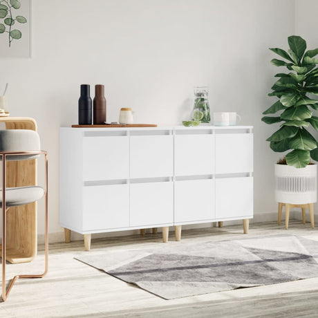 Sideboards 3 Pcs 60X35X70 Cm Engineered Wood