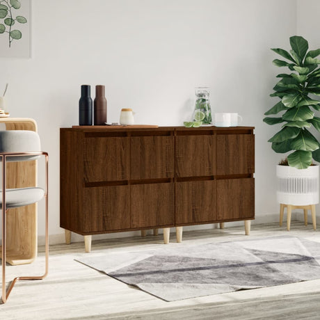 Sideboards 3 Pcs 60X35X70 Cm Engineered Wood