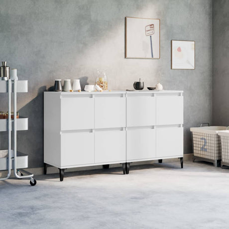Sideboards 3 Pcs 60X35X70 Cm Engineered Wood