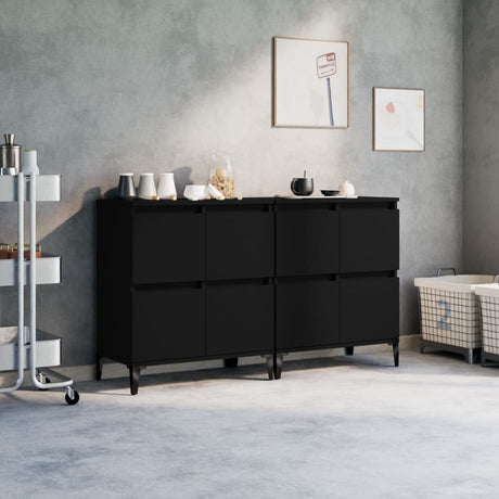 Sideboards 3 Pcs 60X35X70 Cm Engineered Wood