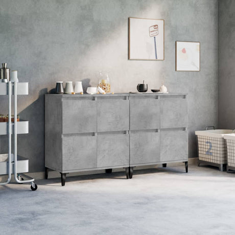 Sideboards 3 Pcs 60X35X70 Cm Engineered Wood