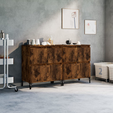 Sideboards 3 Pcs 60X35X70 Cm Engineered Wood
