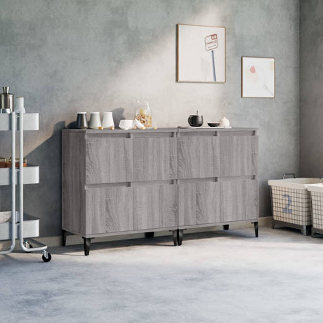 Sideboards 3 Pcs 60X35X70 Cm Engineered Wood